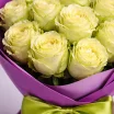 Букет зеленых роз. Фиолетовая фантазия 2